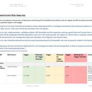 Clinical Trial Risk Management Plan Tool MyRBQM® Academy Clinical Trial Risk Management Plan Tool MyRBQM® Academy